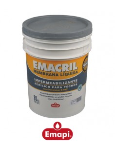 Membrana líquida blanca Emacril  EMAPI 20 kg