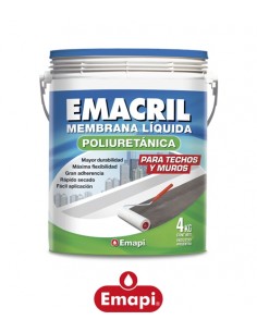 Membrana líquida Poliuretánica blanca Emacril EMAPI 4 kg
