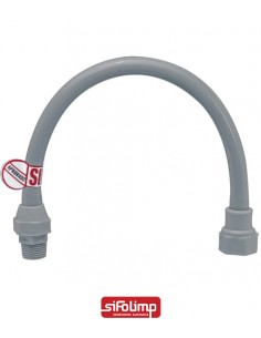 Flexible regulable PVC para agua Ø ½ x 20 cm SIFOLIMP
