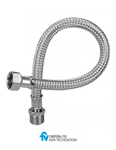 Flexible acero mallado agua macho giratorio Ø ½ x 20 cm FV