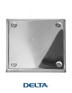 Tapa ciega de acero con marco acero 15x15 DELTA