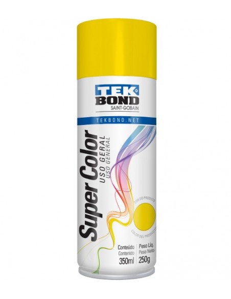 Pintura en aerosol uso general TEK BOND color amarillo
