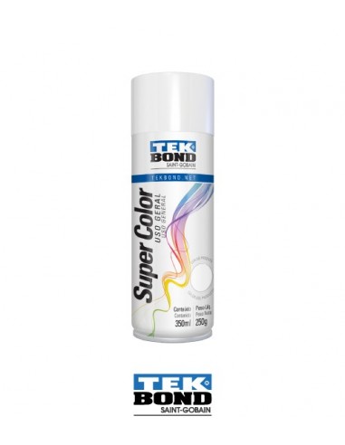 Pintura en aerosol uso general TEK BOND color blanco brillante