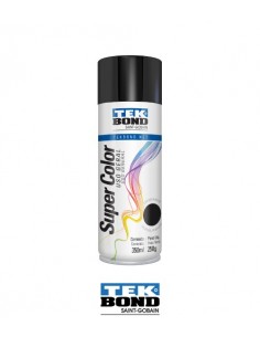 Pintura en aerosol uso general TEK BOND color negro brillante