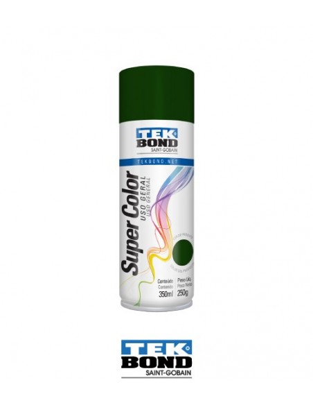 Pintura en aerosol uso general TEK BOND color verde oscuro