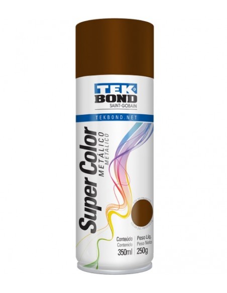 Pintura en aerosol metálica TEK BOND color bronce