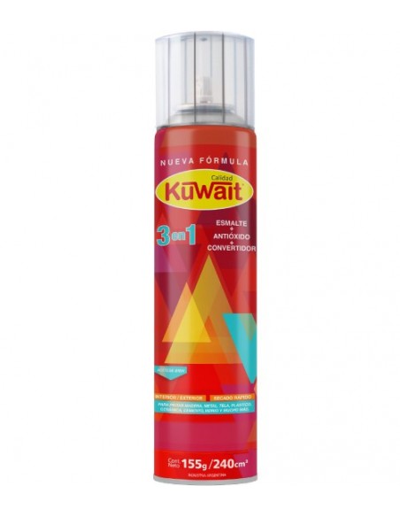 Pintura en aerosol uso general KUWAIT color bermellón 