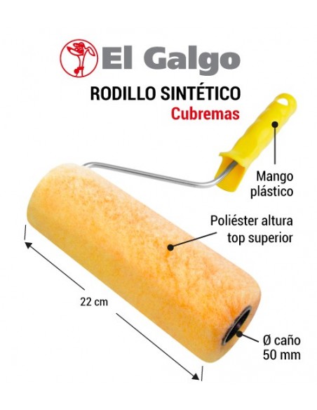 Rodillo sintético EL GALGO cubremas Nº 22