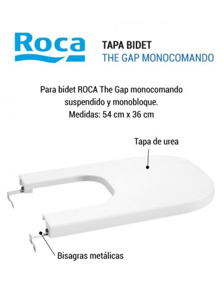 Tapa para bidet monocomando ROCA The Gap
