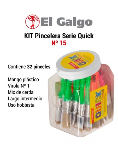 Kit pincelera EL GALGO Quick Nº 15