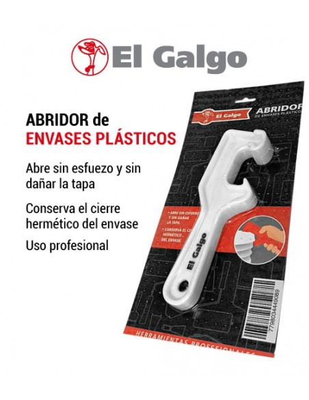 Abridor de envases plásticos EL GALGO