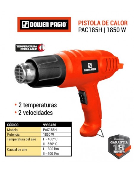 Pistola de calor DOWEN PAGIO PAC185H