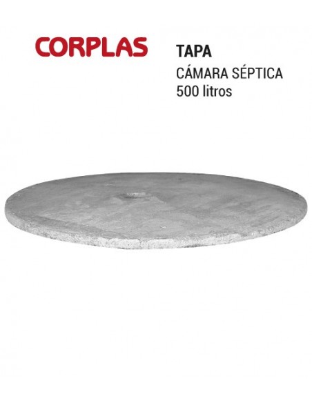 Tapa cámara séptica hormigón x 500 L CORPLAS