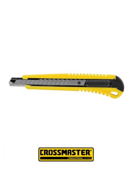 Cutter porta cuchilla retráctil 9 mm CROSSMASTER 