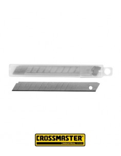 Hoja 9 mm para cutter porta cuchilla CORSSMASTER Caja x 5 unidades