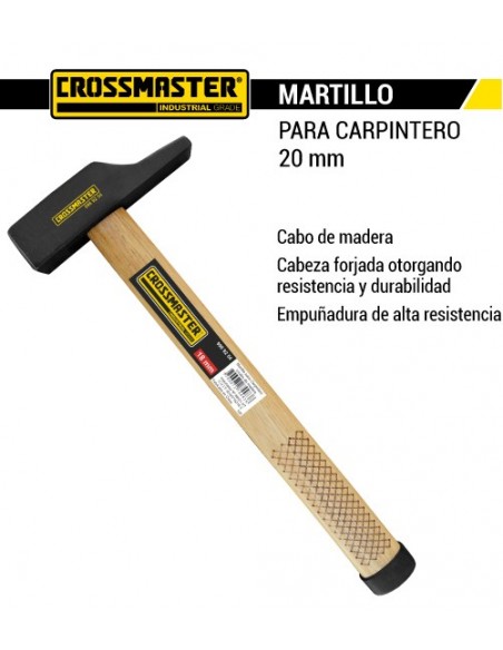 Martillo carpintero CROSSMASTER 20 mm 