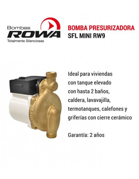 Bomba presurizadora ROWA Mini RW9