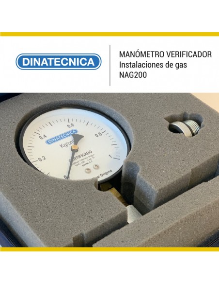 Manómetro verificador instalaciones de gas DINATECNICA