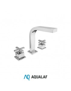 Grifería lavatorio dos llaves  AQUALAF Status 45010