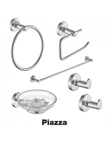 Kit 6 accesorios para baño PIAZZA...