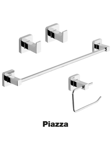 Kit 4 accesorios para baño PIAZZA...